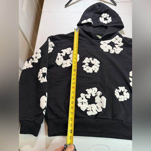 Denim Tears The Cotton Wreath Sweatshirt Black Size XL AUTHENTIC - Picture 10 of 10